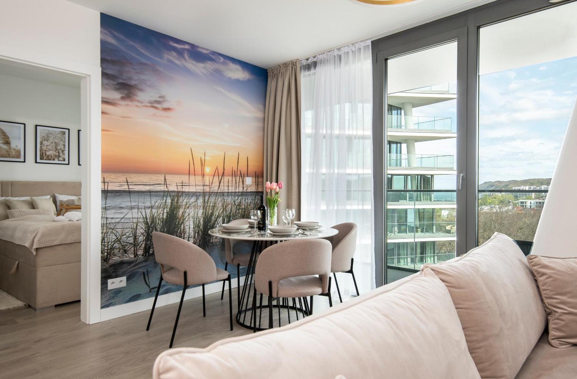 Wave Panorama 8Th Floor Sea View Apartment Miedzyzdroje Exterior photo