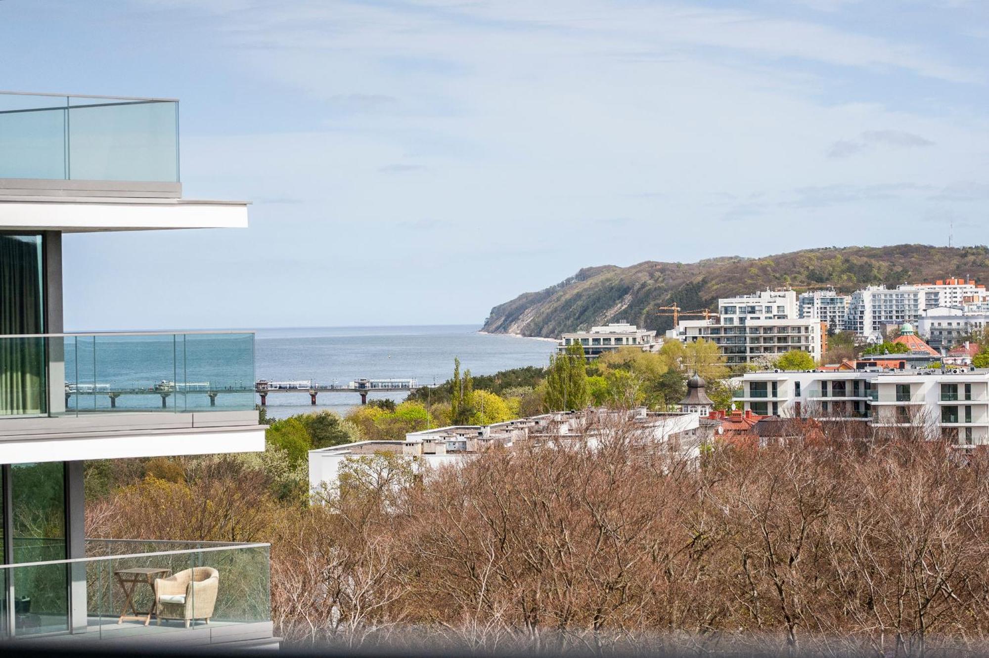 Wave Panorama 8Th Floor Sea View Apartment Miedzyzdroje Exterior photo